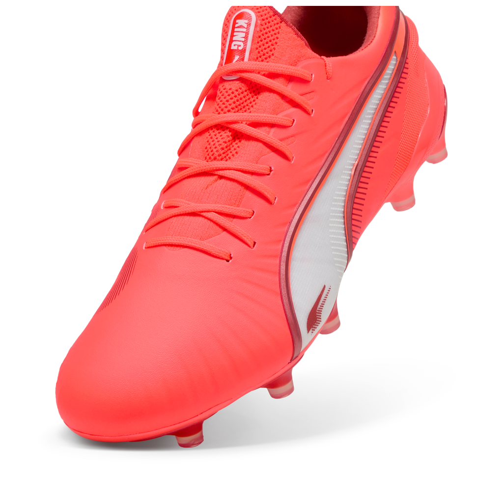 Puma King Ultimate FG/AG - Glowing-Red / White / Red-Fire