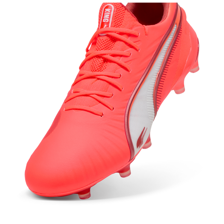 Puma King Ultimate FG/AG - Glowing-Red / White / Red-Fire