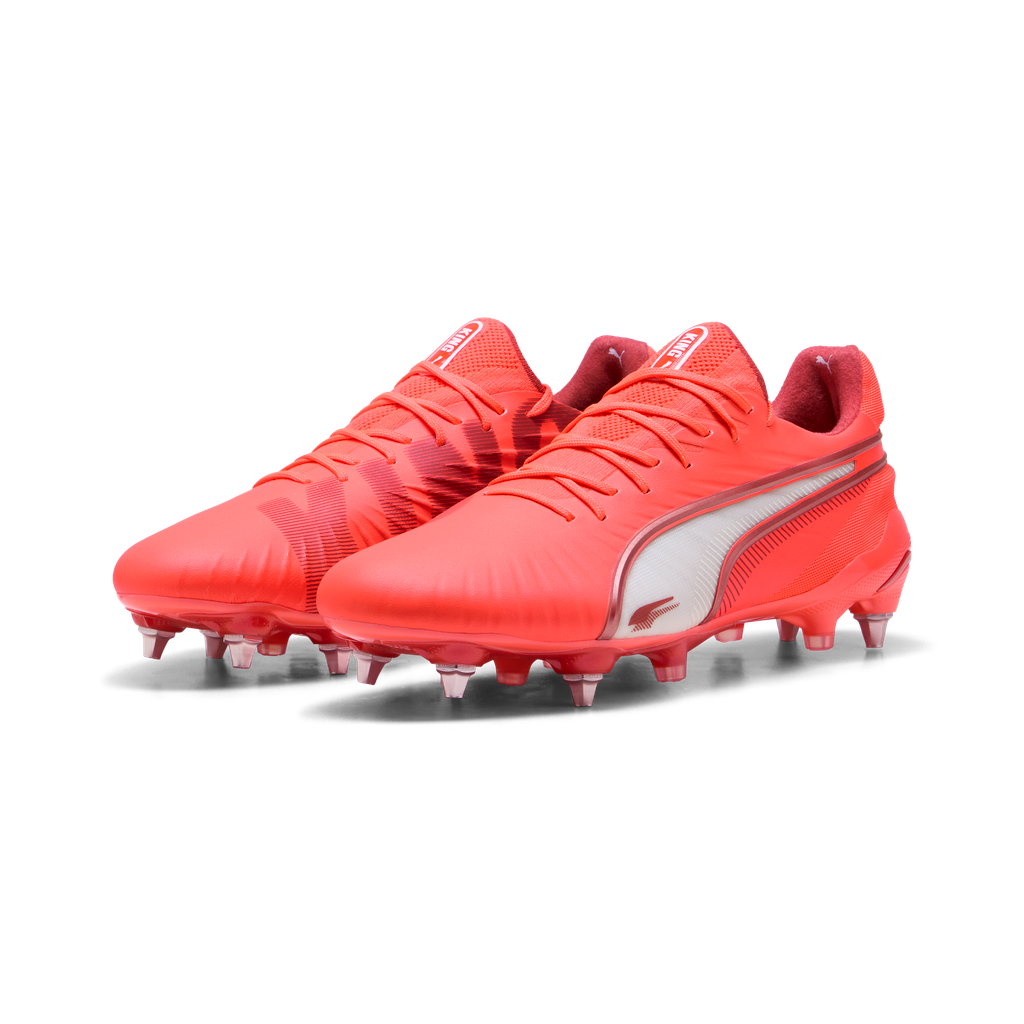 Puma King Ultimate MxSG - Glowing Red / White / Red Fire