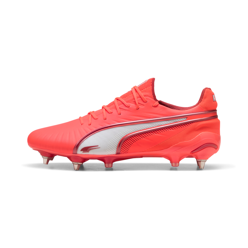 Puma King Ultimate MxSG - Glowing Red / White / Red Fire