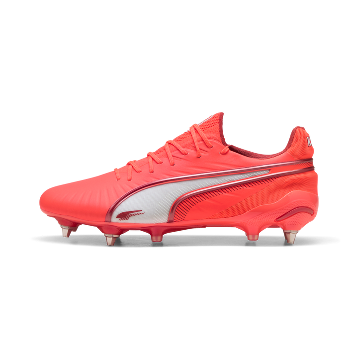 Puma King Ultimate MxSG - Glowing Red / White / Red Fire