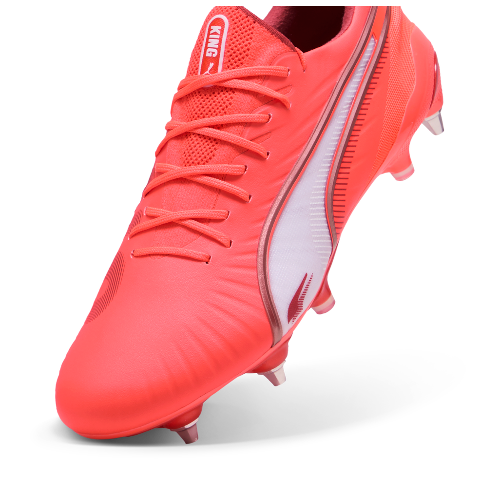 Puma King Ultimate MxSG - Glowing Red / White / Red Fire