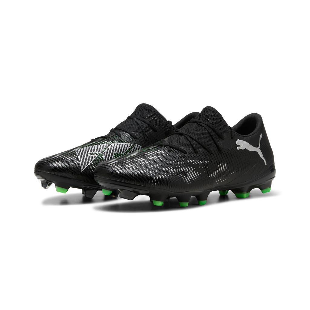Puma Future 8 Match Low FG/AG - Black / Silver / Fluro Green