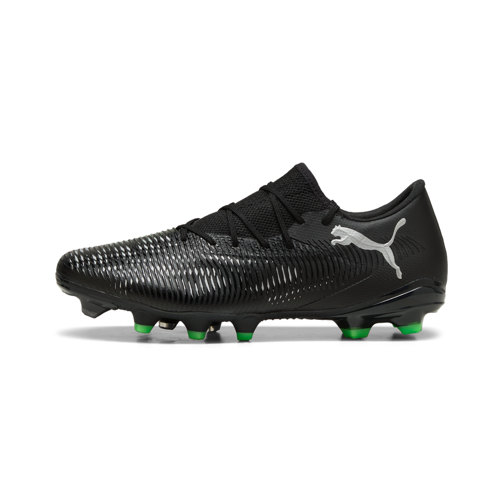 Puma Future 8 Match Low FG/AG - Black / Silver / Fluro Green
