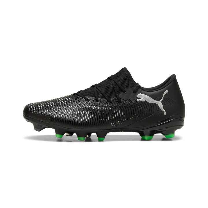 Puma Future 8 Match Low FG/AG - Black / Silver / Fluro Green