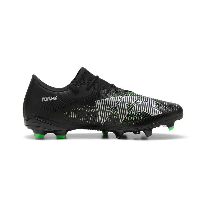 Puma Future 8 Match Low FG/AG - Black / Silver / Fluro Green
