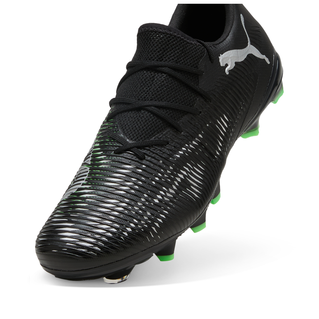 Puma Future 8 Match Low FG/AG - Black / Silver / Fluro Green