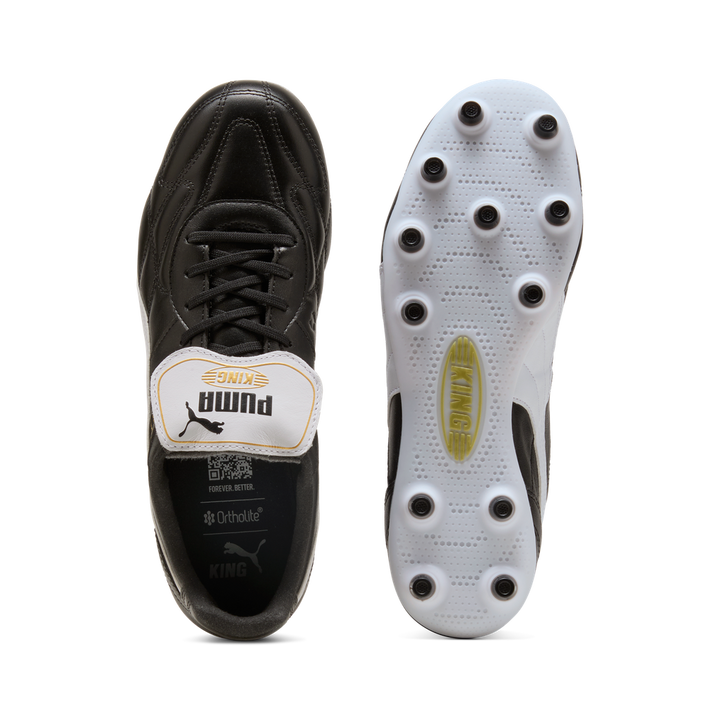 Puma King Top FG/AG Boots - Puma Black / Puma White / Puma Gold