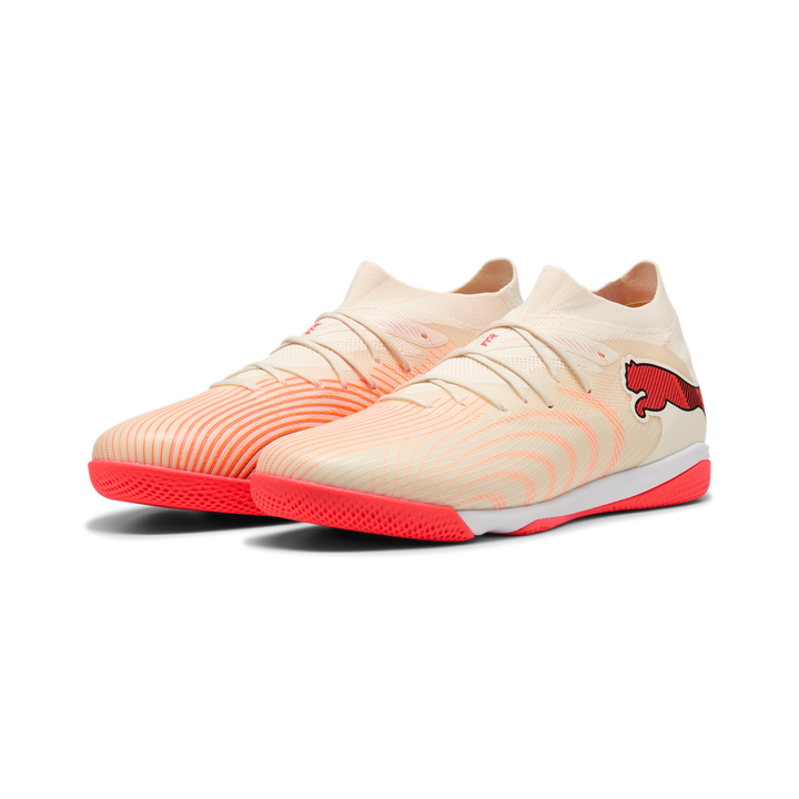 Puma Future Match 9 Indoor Trainer - Beige / Red
