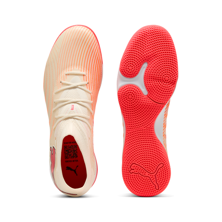 Puma Future Match 9 Indoor Trainer - Beige / Red