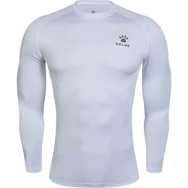 Kelme Kids Long Sleeve Tight Base Layer - WHITE
