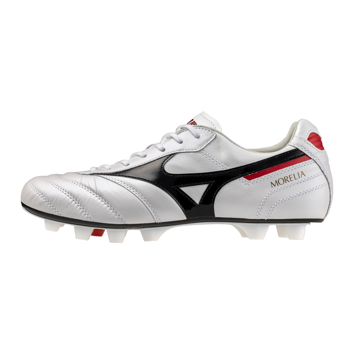 Mizuno Morelia II Made In Japan FG - White/Black/Chinese Red
