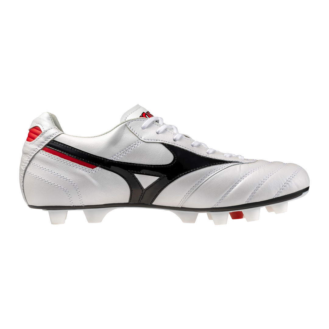 Mizuno Morelia II Made In Japan FG - White/Black/Chinese Red