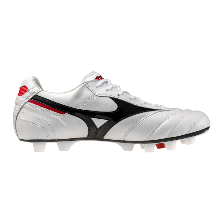 Mizuno Morelia II Made In Japan FG - White/Black/Chinese Red