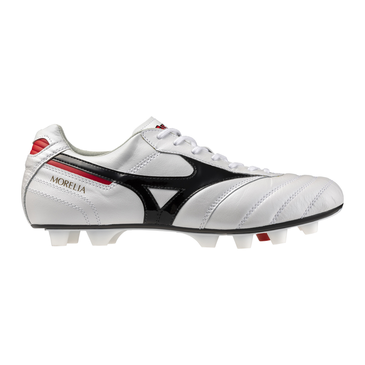 Mizuno Morelia II Made In Japan FG - White/Black/Chinese Red