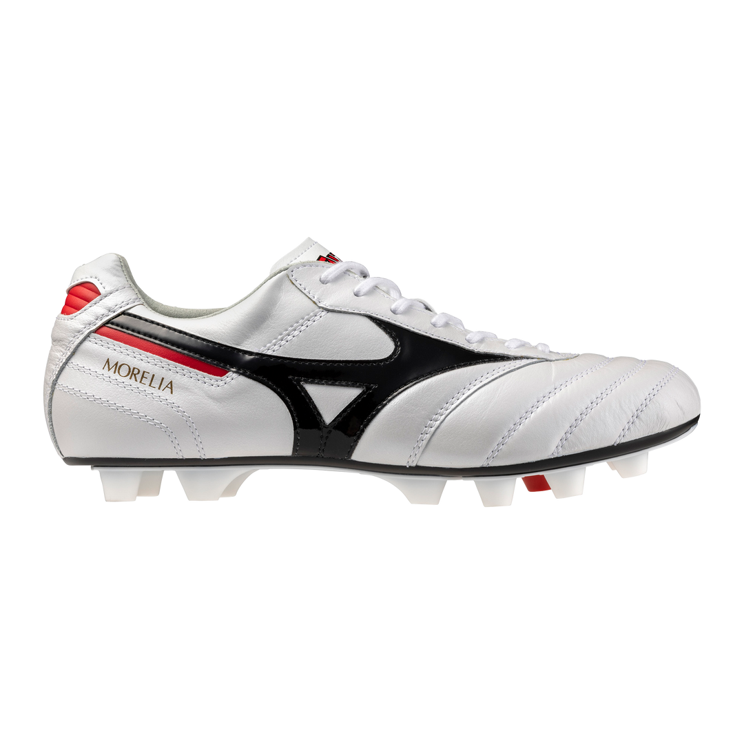 Mizuno Morelia II Made In Japan FG - White/Black/Chinese Red