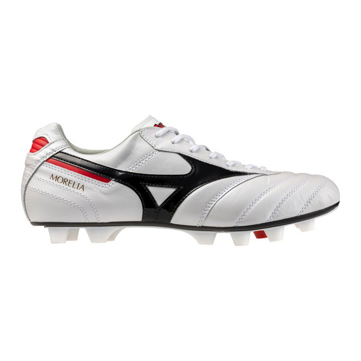 Mizuno Morelia II Made In Japan FG - White/Black/Chinese Red