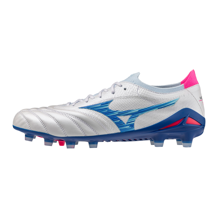Mizuno Morelia Neo IV β Made In Japan FG - White/Tanager Turquoise/Pink Tetra