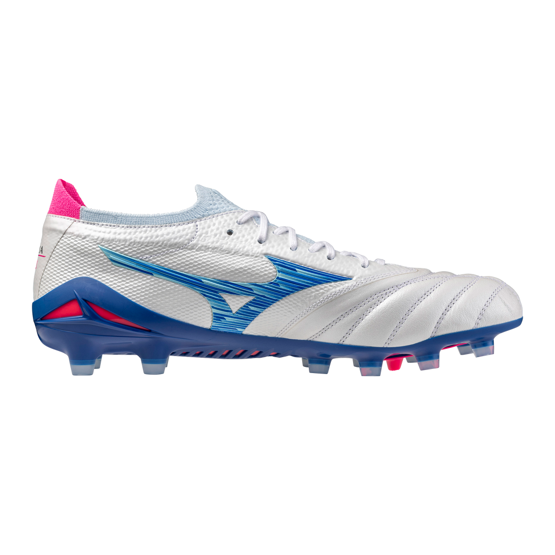 Mizuno Morelia Neo IV β Made In Japan FG - White/Tanager Turquoise/Pink Tetra