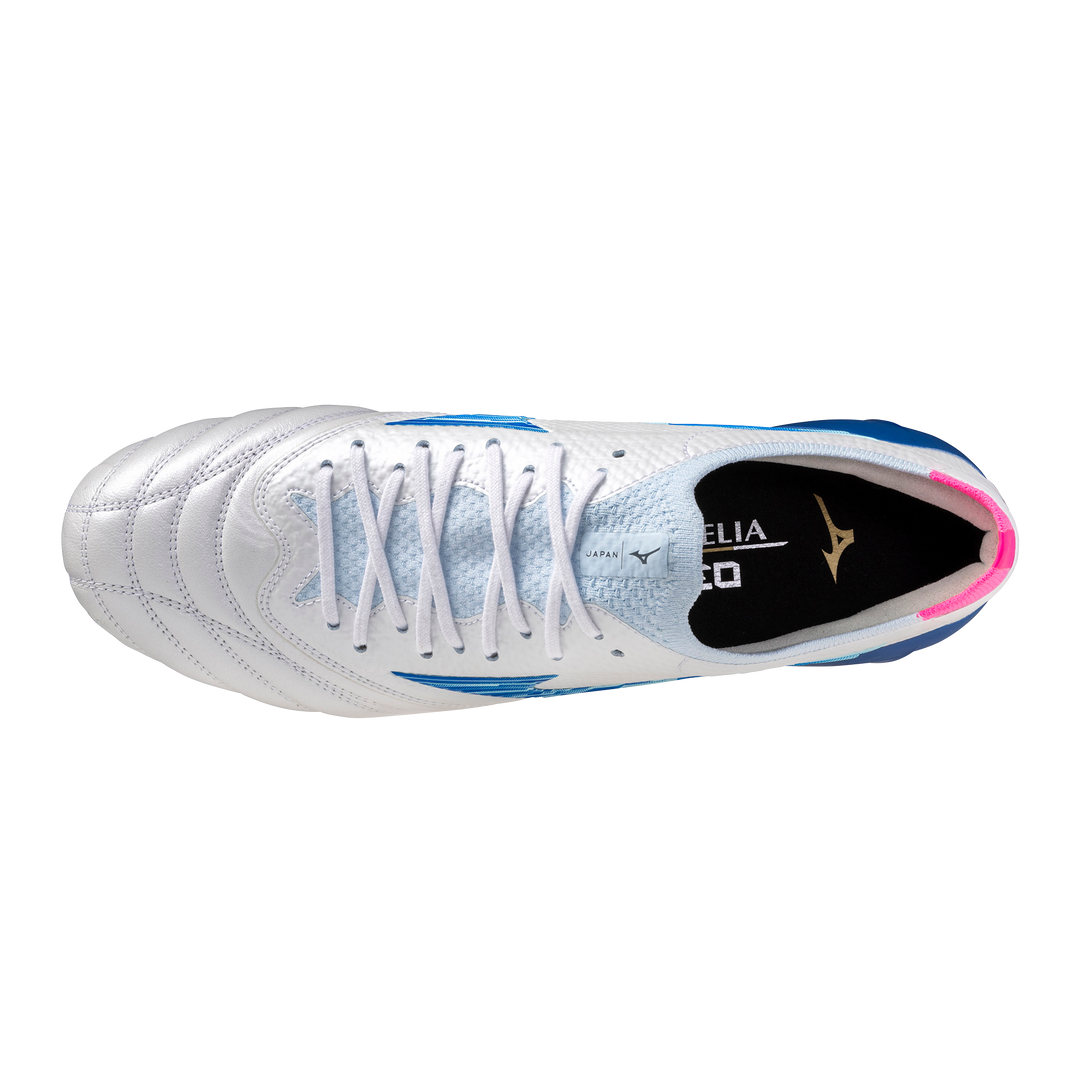 Mizuno Morelia Neo IV β Made In Japan FG - White/Tanager Turquoise/Pink Tetra