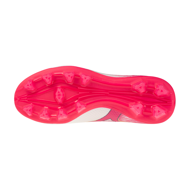Mizuno Alpha III Select Firm Ground Junior - White / Fuchsia Purple