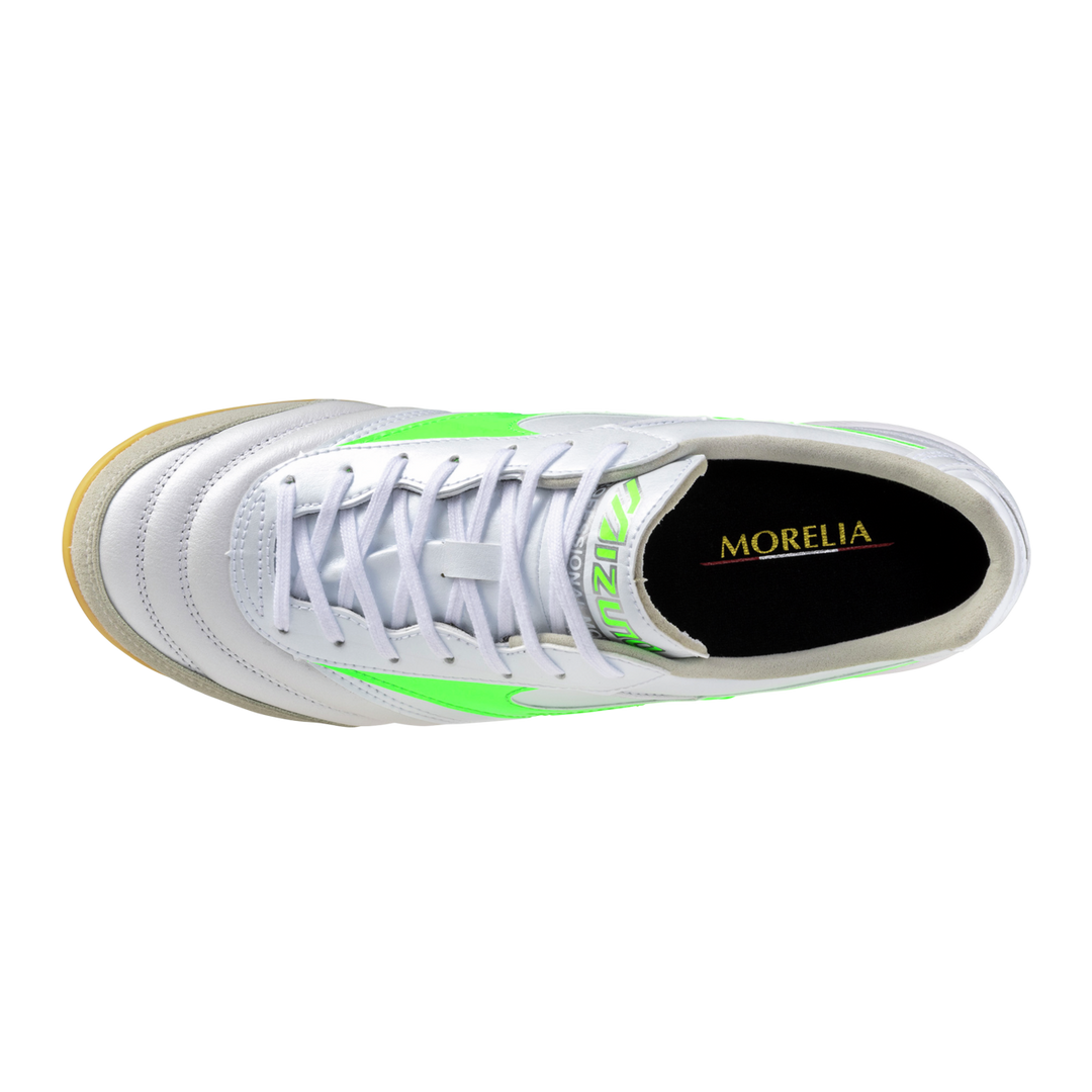 Mizuno Futsal Morelia Sala Elite IN WHITE/GREEN GECKO – Soccer