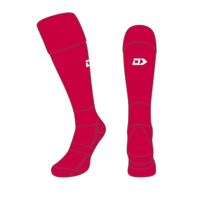 Dynasty Turnover Socks - RED