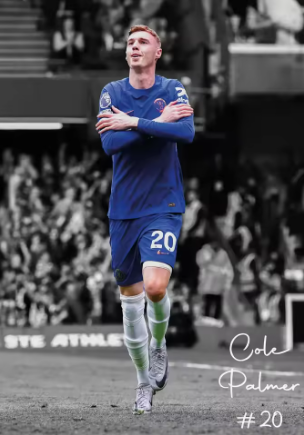 Cole Palmer Chelsea Canvas Poster 70X50cm