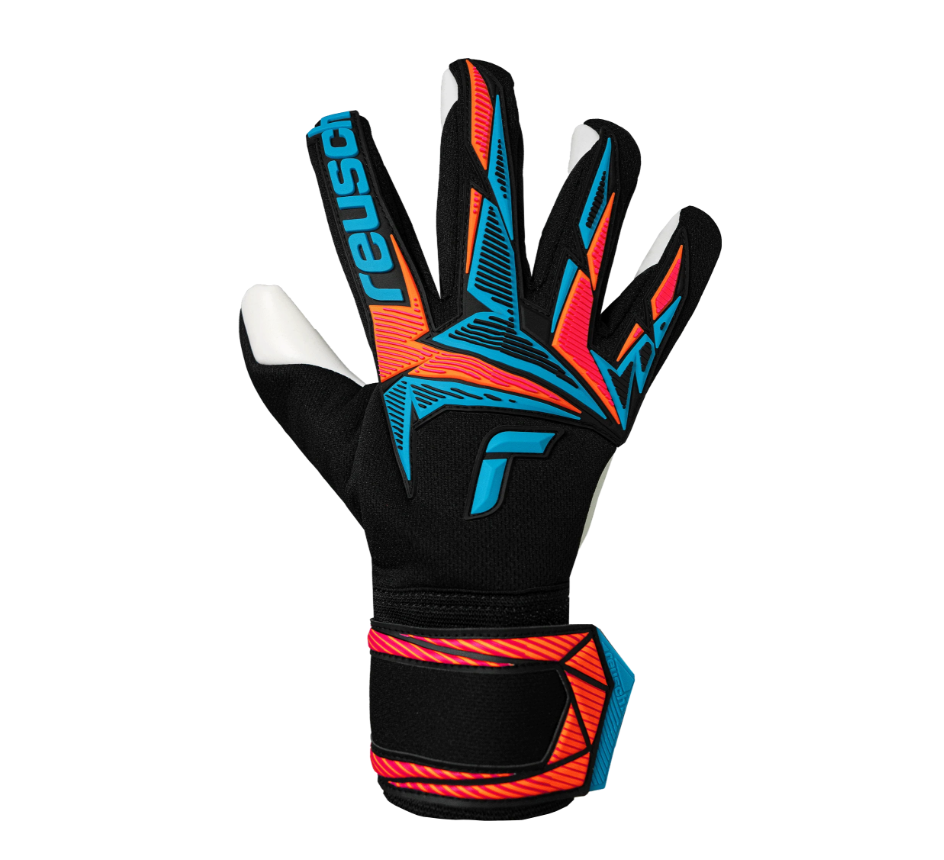 Reusch Attrakt Freegel Advance - Black/Aqua Blue/Shocking Orange