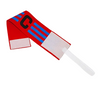 Captains Armband With Retention Band-Red