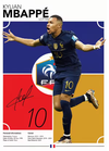 Mbappé Canvas Poster 42cm x 30cm