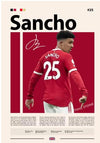 Sancho Manchester United Canvas Poster 45X30cm