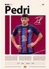 Pedri Barcelona Canvas Poster 45X30cm