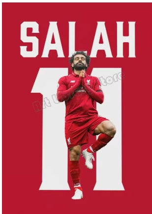 M Salah Canvas Poster 90X60cm