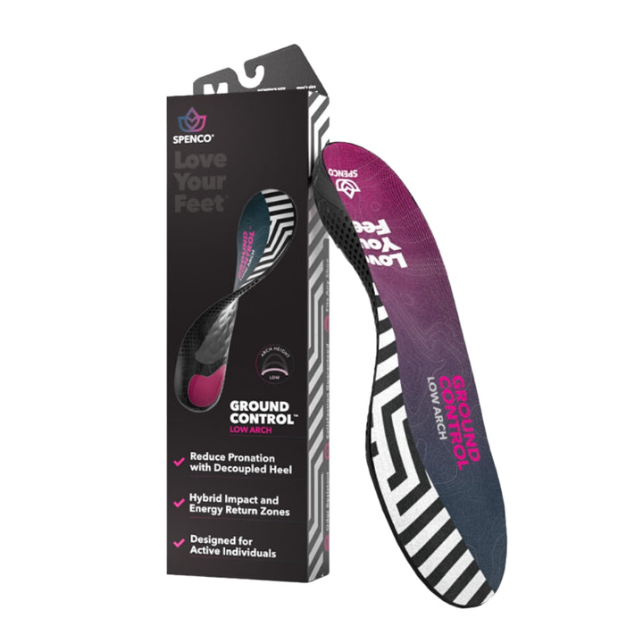 Spenco insole with packaging on a white background