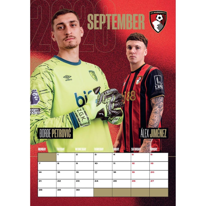 AFC Bournemouth A3 Calendar 2026
