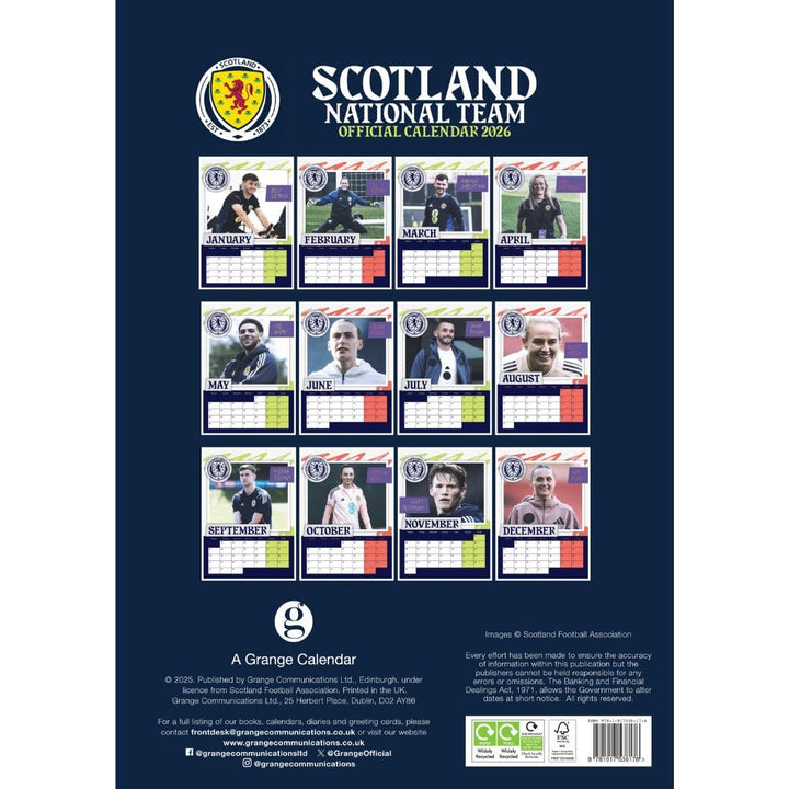 Scottish FA A3 Calendar 2026