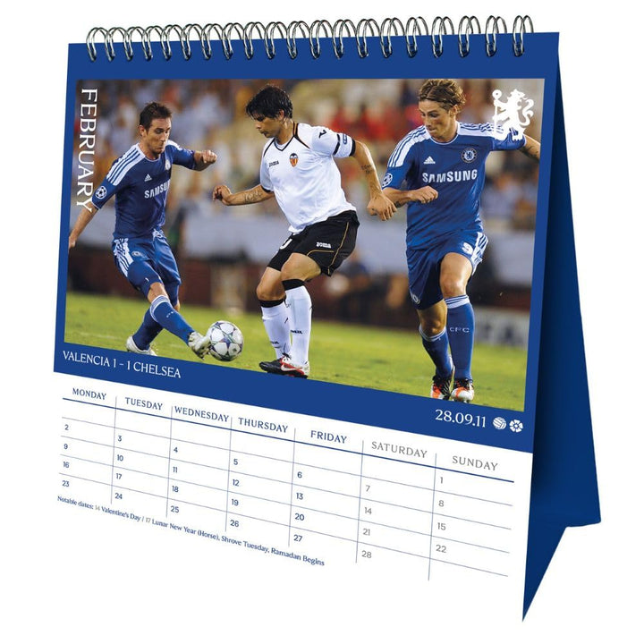 Chelsea 2026 Desktop Calendar