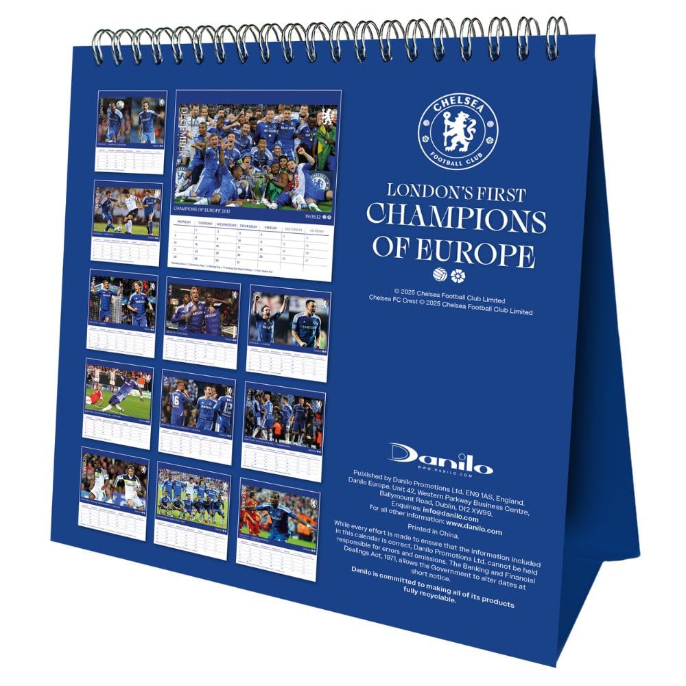 Chelsea 2026 Desktop Calendar