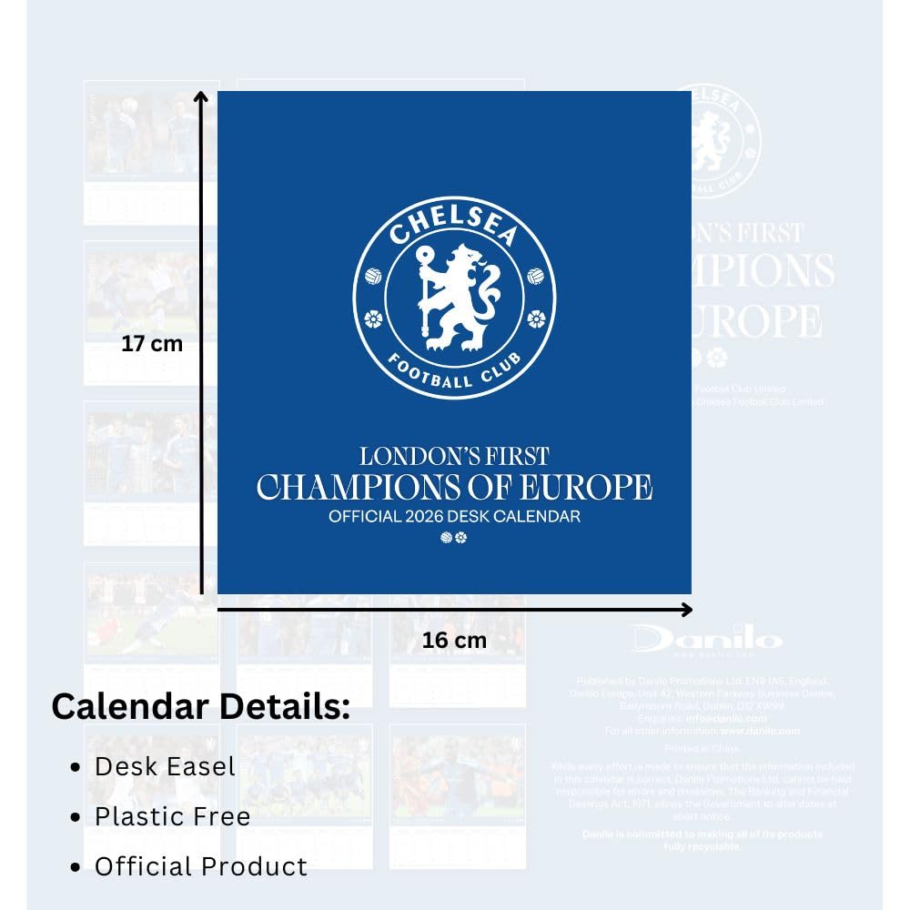 Chelsea 2026 Desktop Calendar