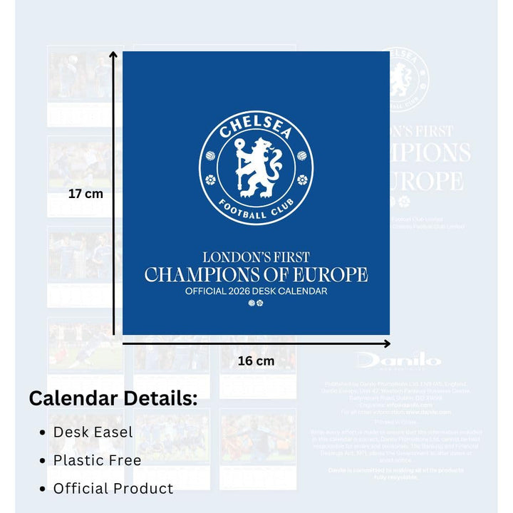 Chelsea 2026 Desktop Calendar