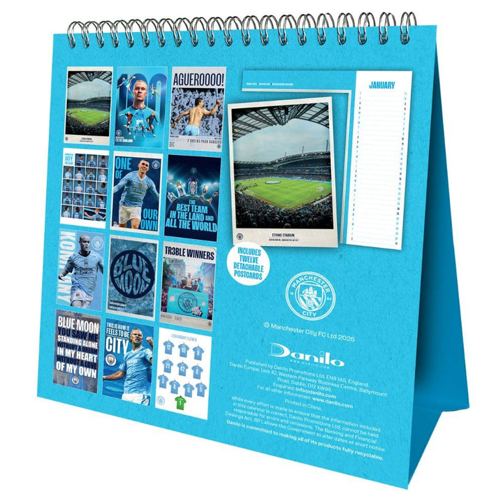 Manchester City 2026 Desktop Calendar