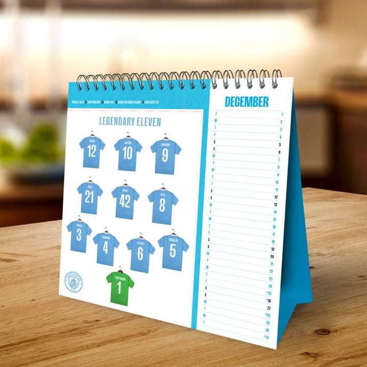 Manchester City 2026 Desktop Calendar