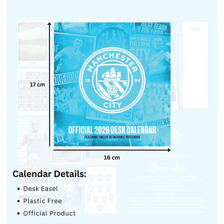 Manchester City 2026 Desktop Calendar