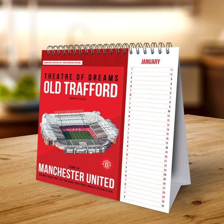 Manchester United 2026 Desktop Calendar