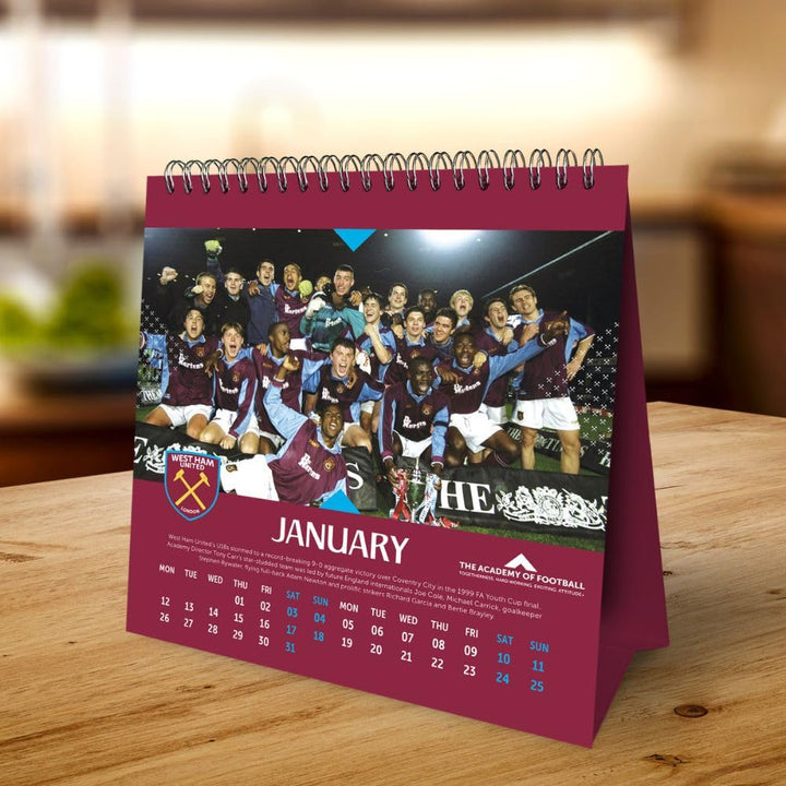 West Ham United 2026 Desktop Calendar