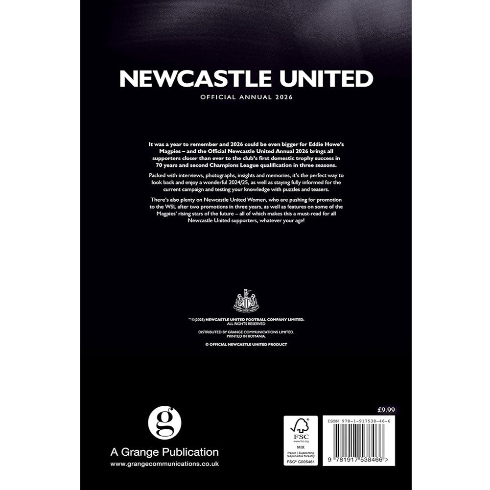 Newcastle United FC Annual 2026