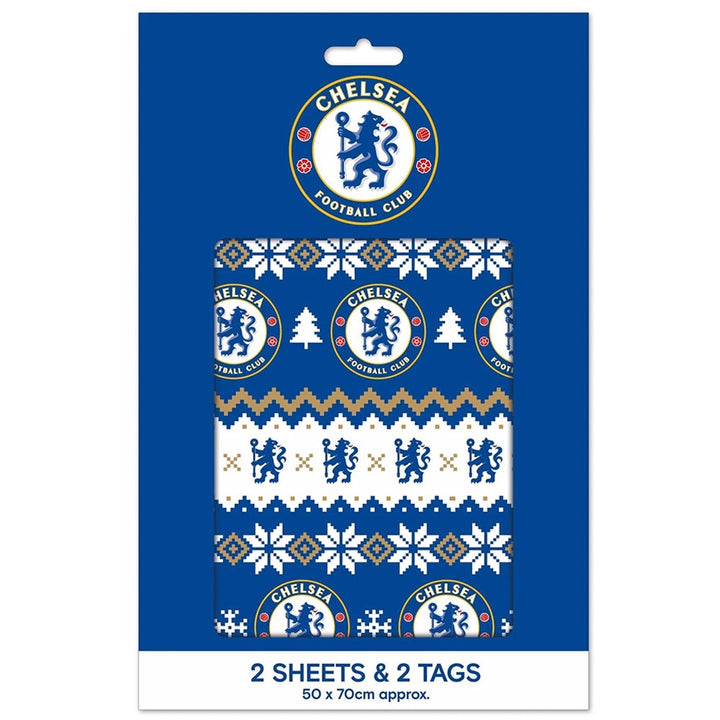 Chelsea FC Christmas Gift Wrap