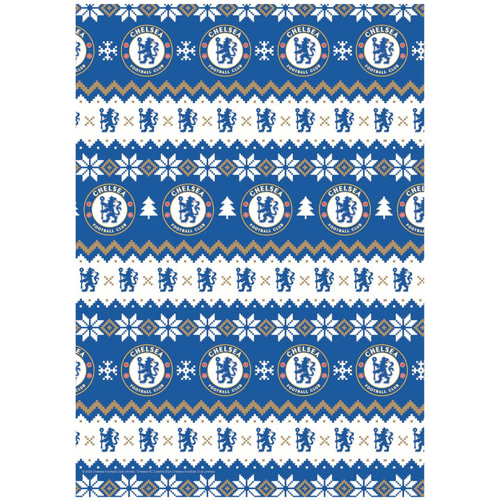 Chelsea FC Christmas Gift Wrap
