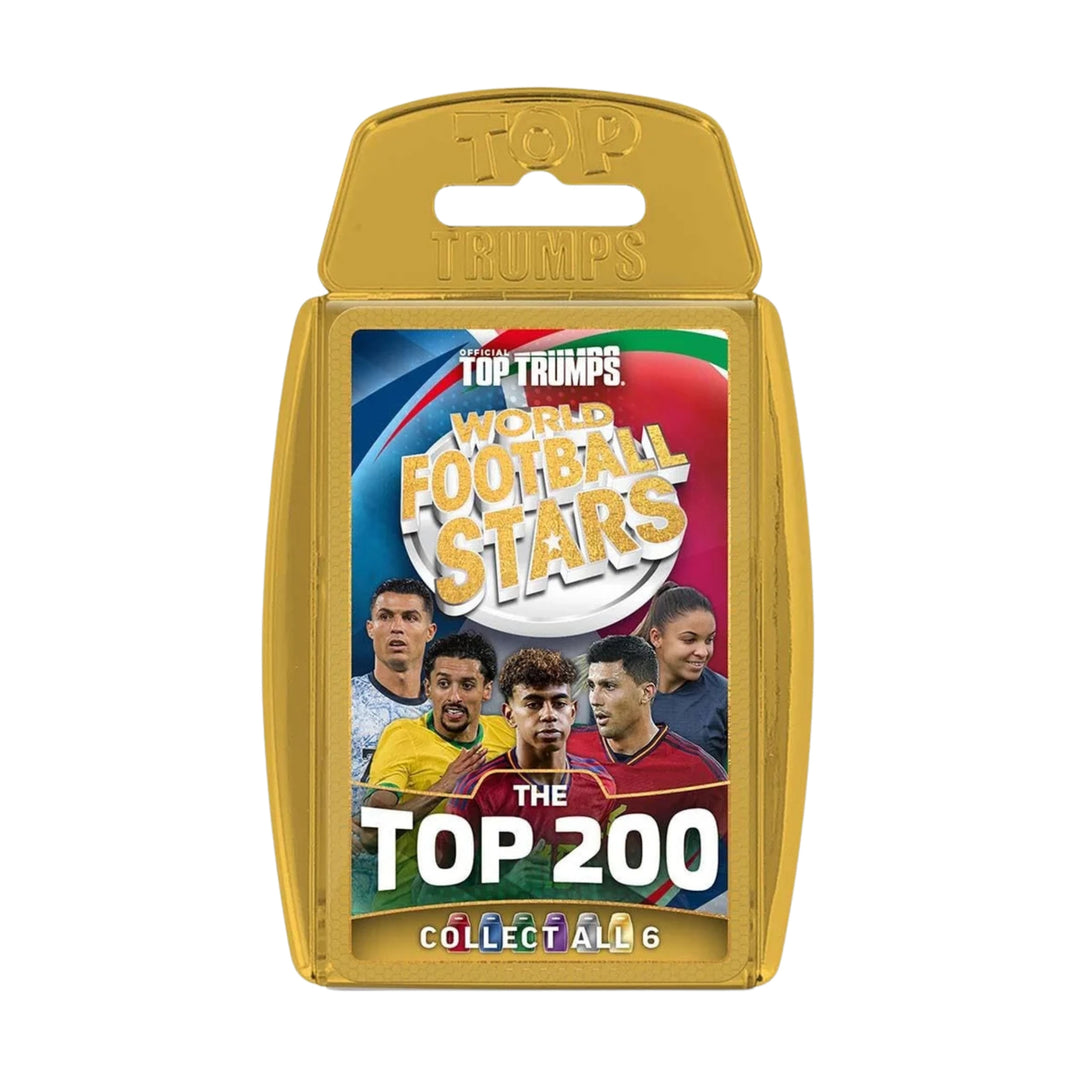 Top Trumps World Football Stars Top 200 Card Game - Chrome Gold